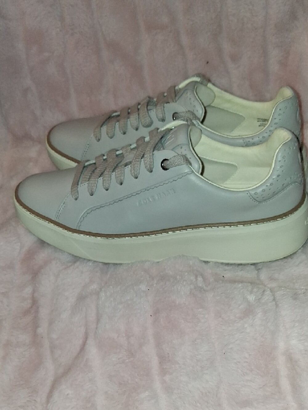 Cole Haan Light Gray Leather Sneakers - Picture 4 of 7